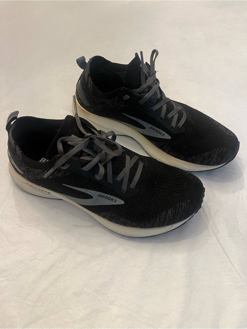 Brooks Women’s Black and Gray Athletic Running Shoes
